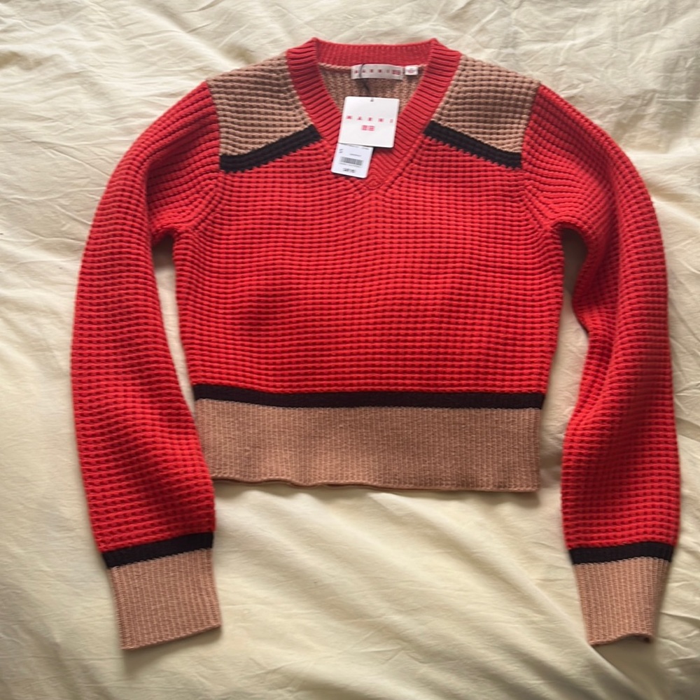 Marni Uniqlo color block sweater